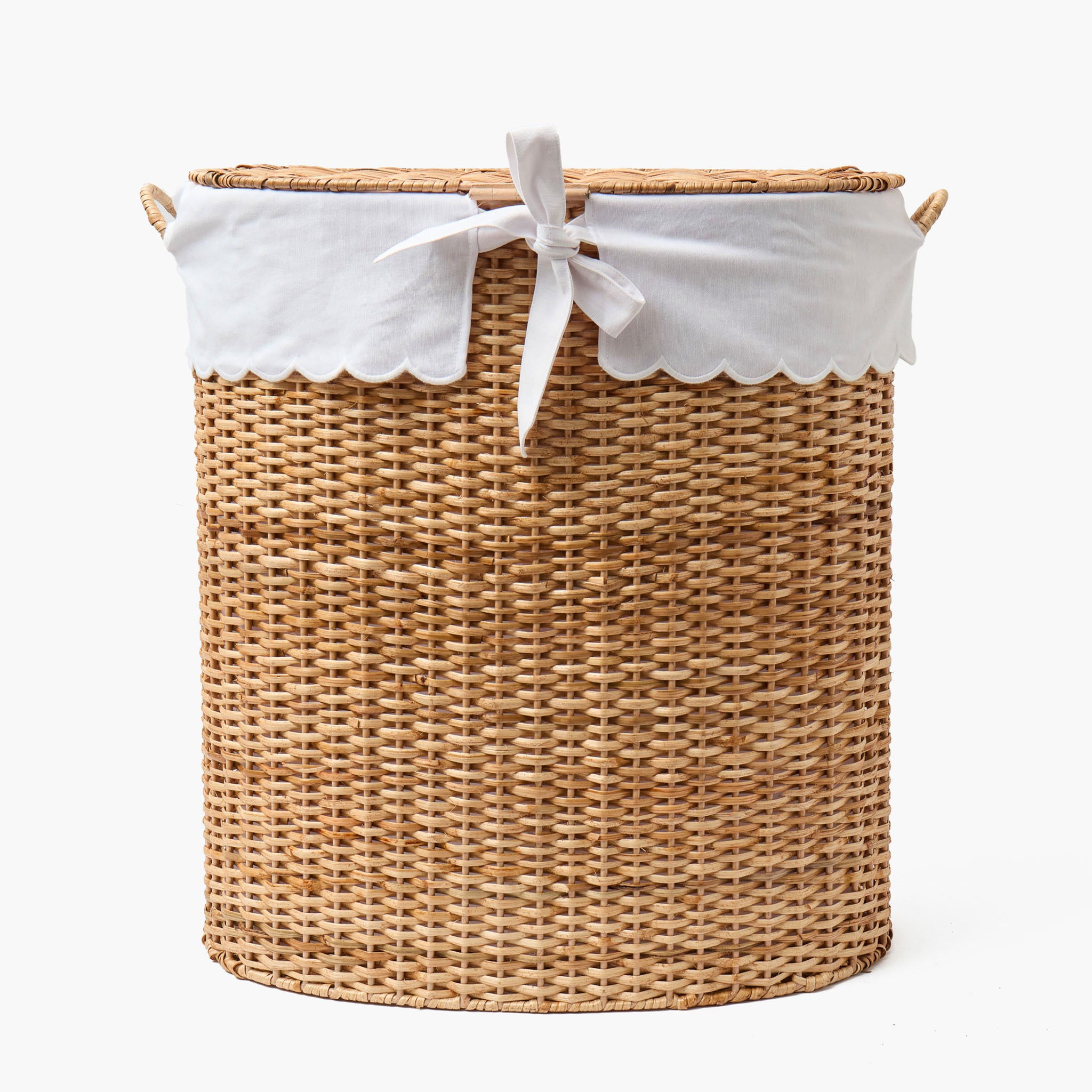 Isabella Rattan Bow Laundry Basket