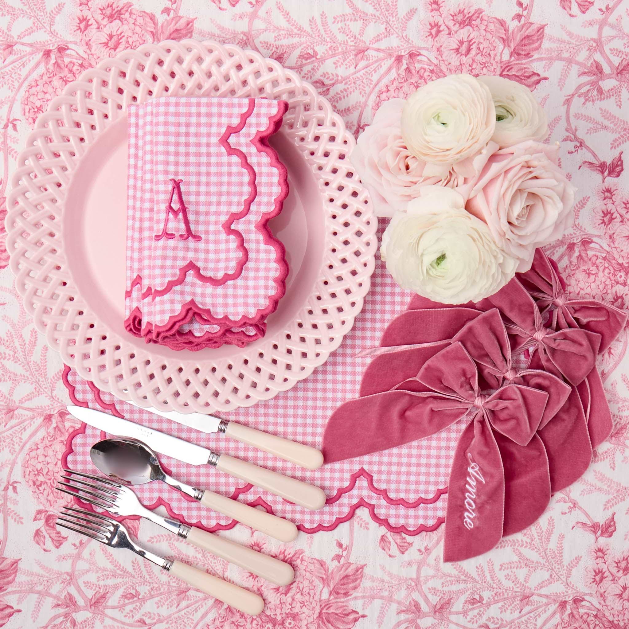 Personalisable Dusty Pink Bow
