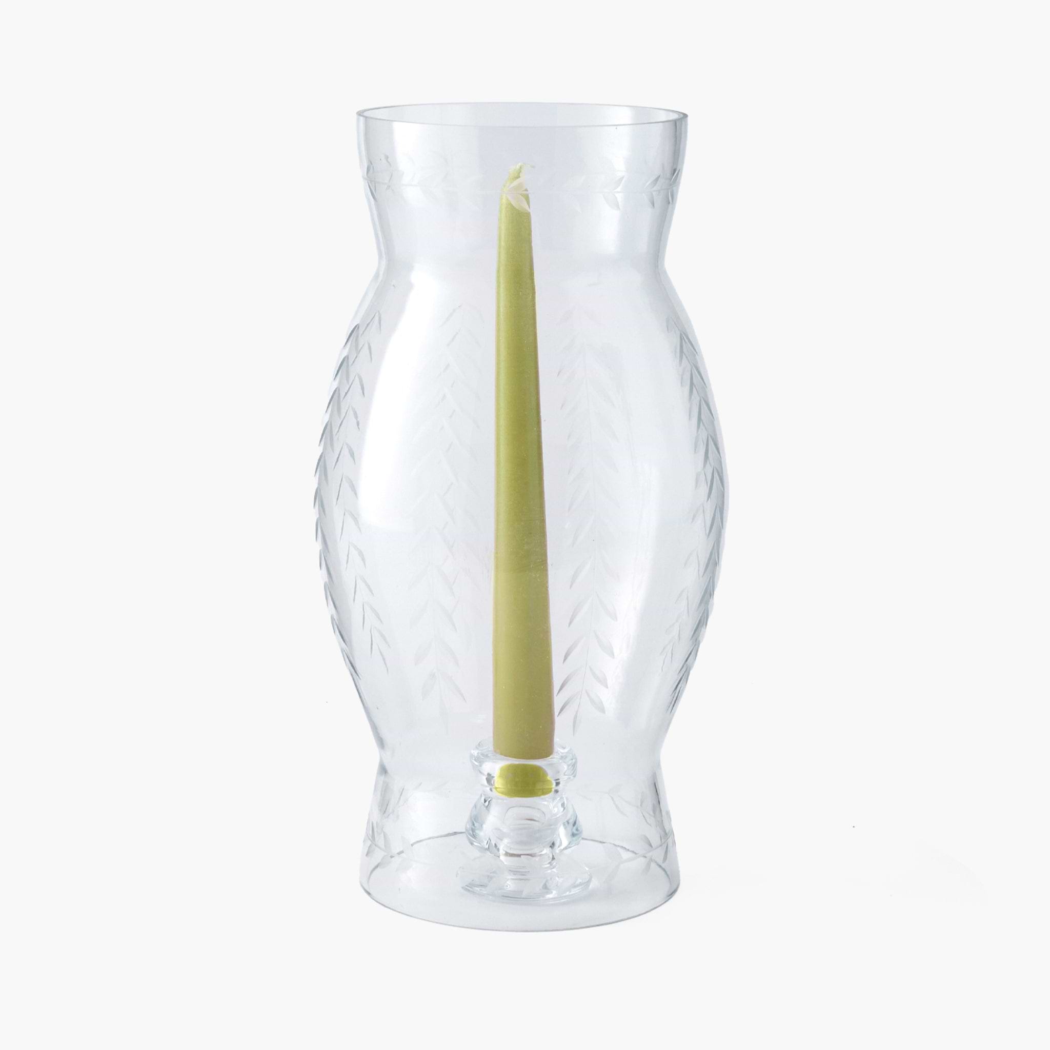 Engraved Glass Lantern