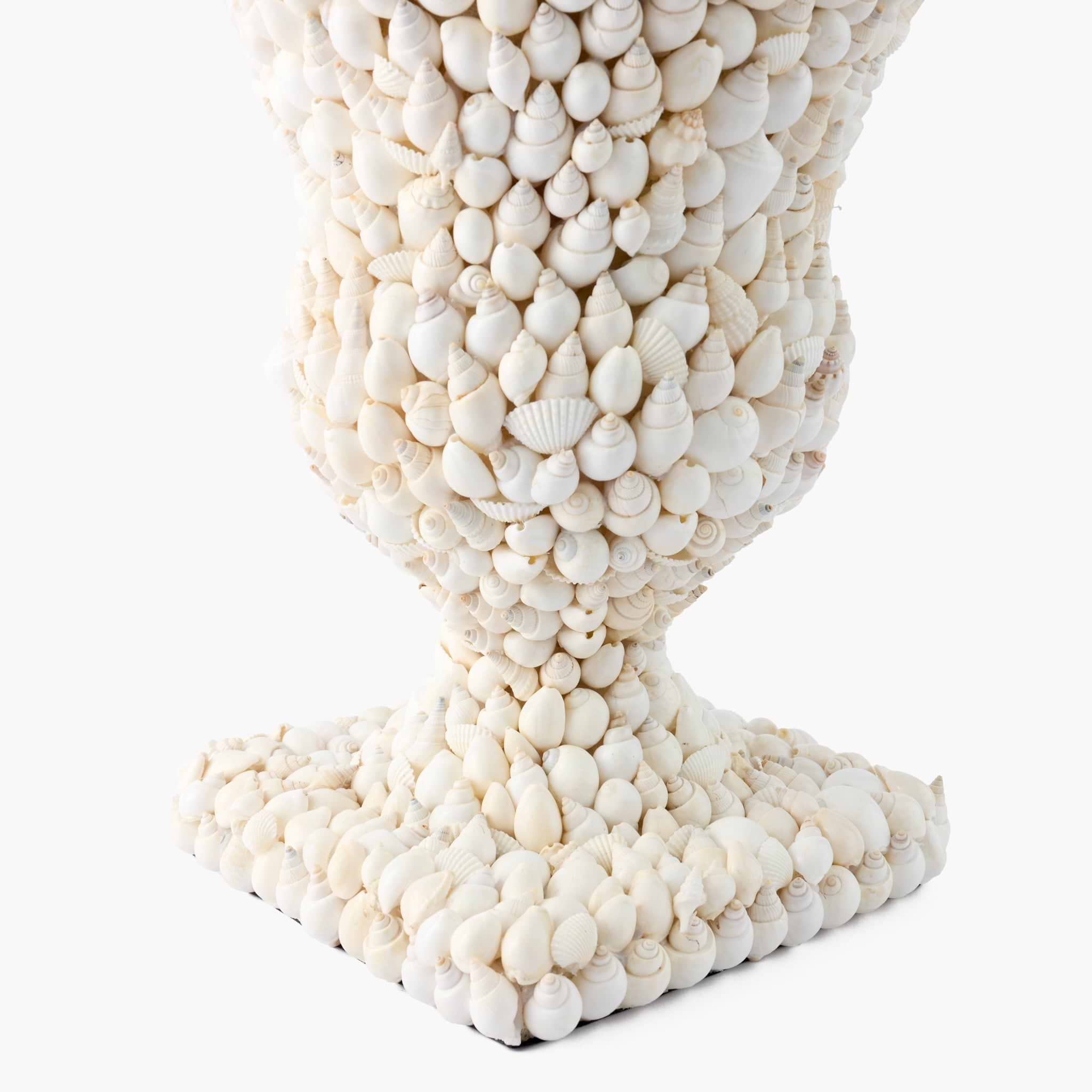 Large Shell Urn Vase
