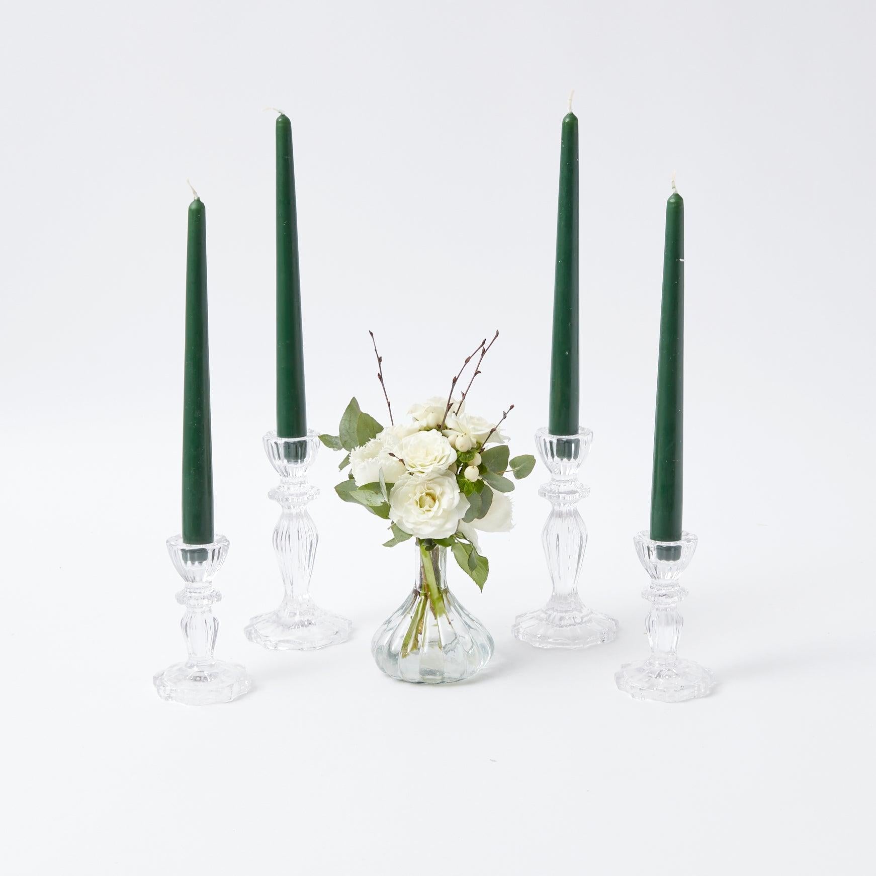 Lace Edge Candle Holders (Pair) - Mrs. Alice