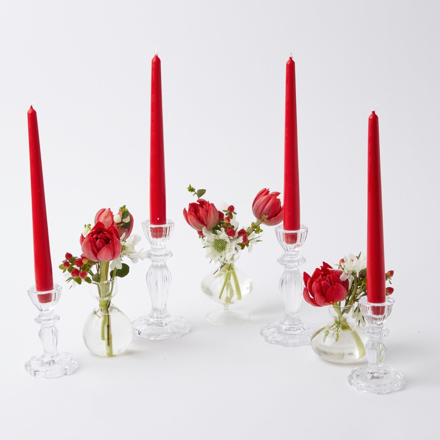 Lace Edge Candle Holders (Pair) - Mrs. Alice