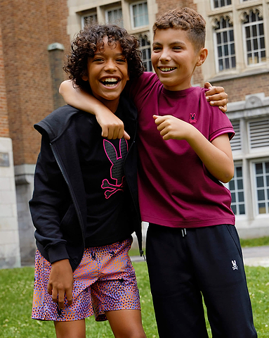 two boys wearing psycho bunny clothes