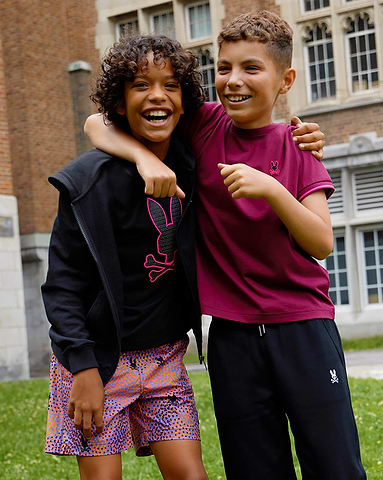two boys wearing psycho bunny clothes