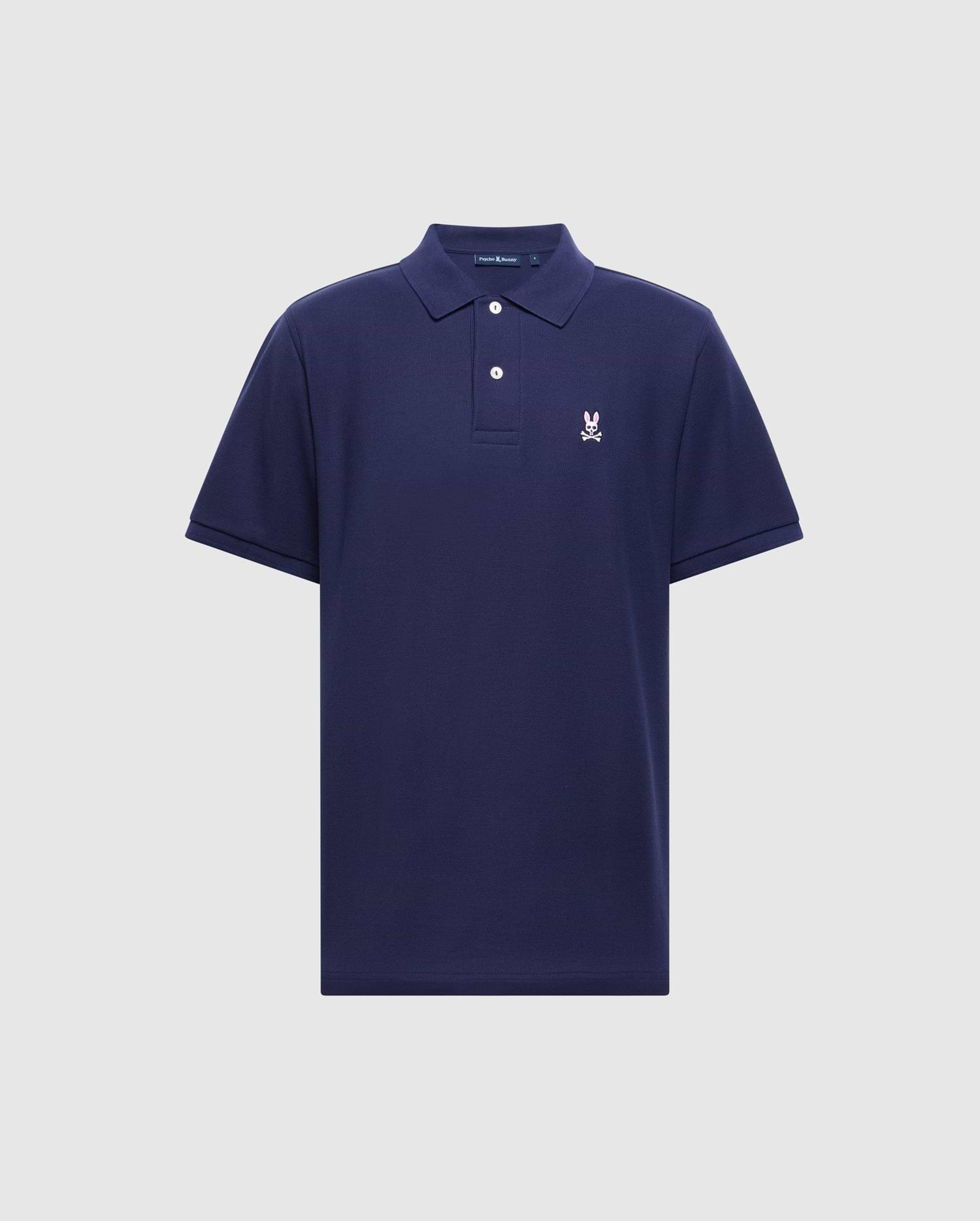 未使用 Psycho Bunny サイコバニー ポロシャツ M 紺 ネイビー MENS DARK BLUE CLASSIC POLO | PSYCHO BUNNY