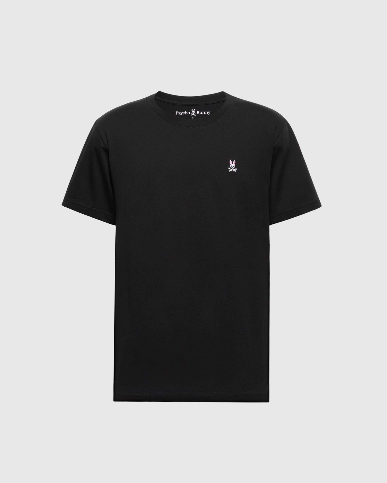 MENS CLASSIC BLACK CREW NECK TEE | PSYCHO BUNNY