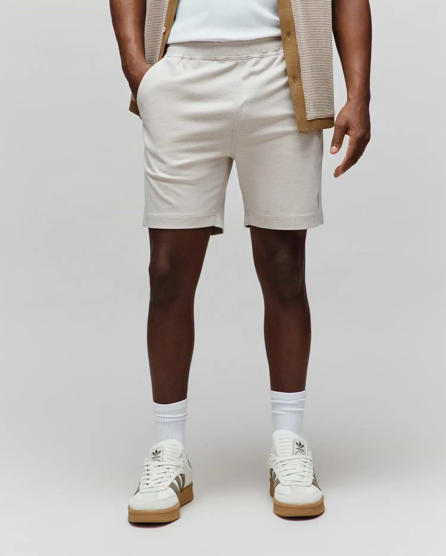 メンズウェア #ADJUSTABLE SHORTS - BEIGE - Men's Koda Oxford Short in Beige | Psycho Bunny