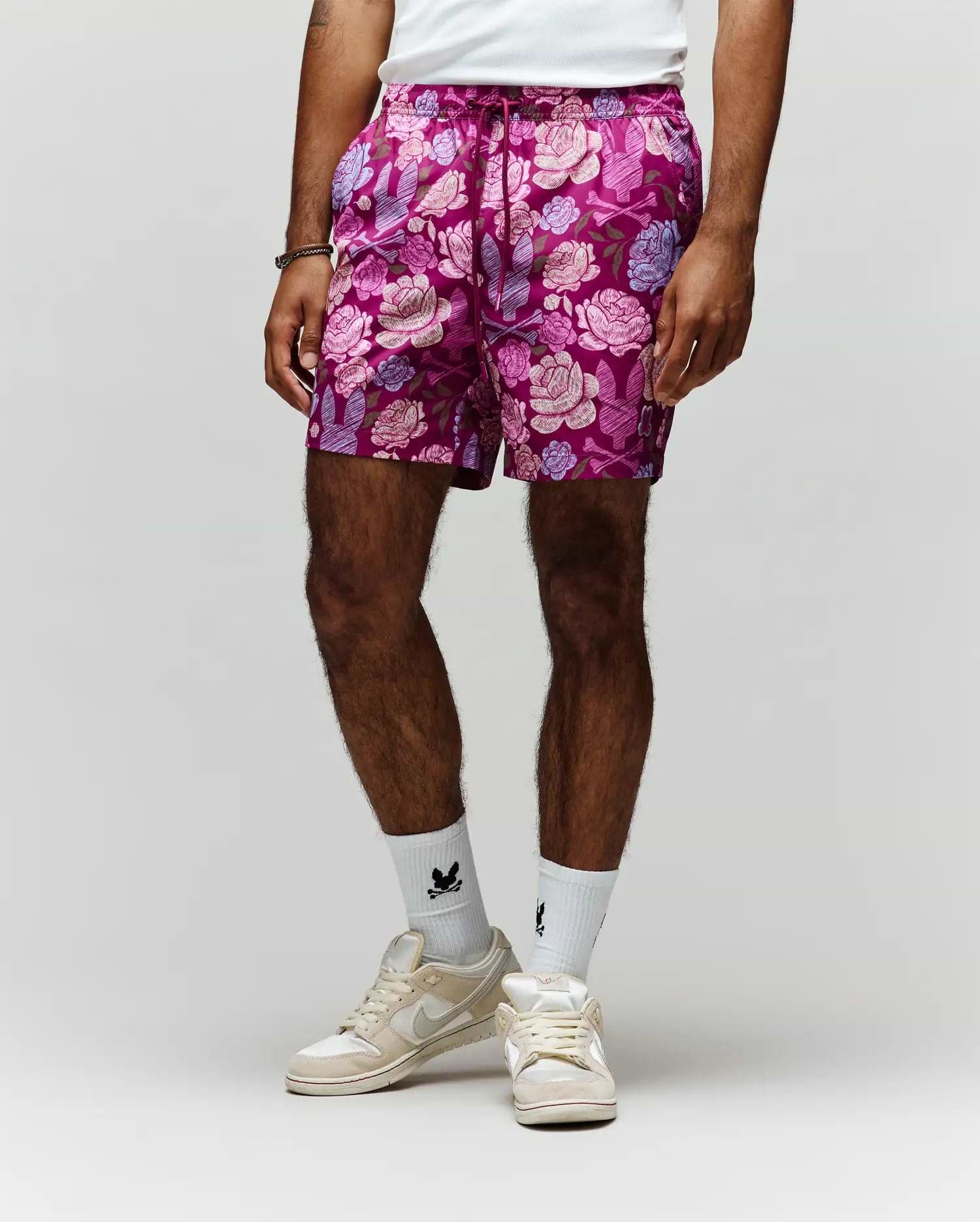 Men's Rowen Swim Trunk in Pink | Psycho Bunny