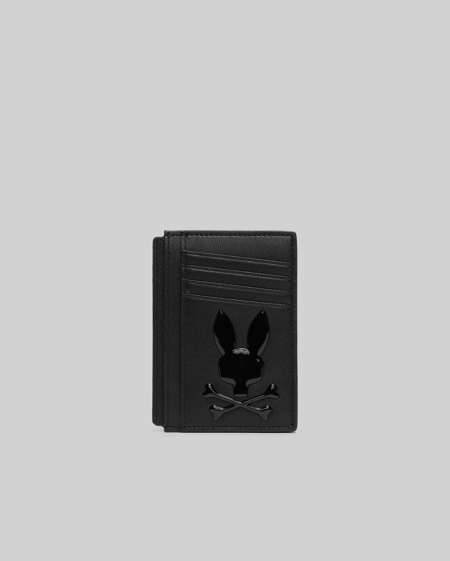 Men's Bunny Card Case in Black | Psycho Bunny