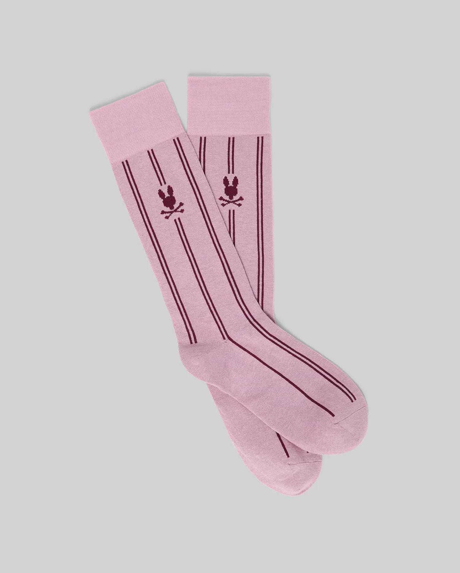 Men's Single Dress Socks in Pink
