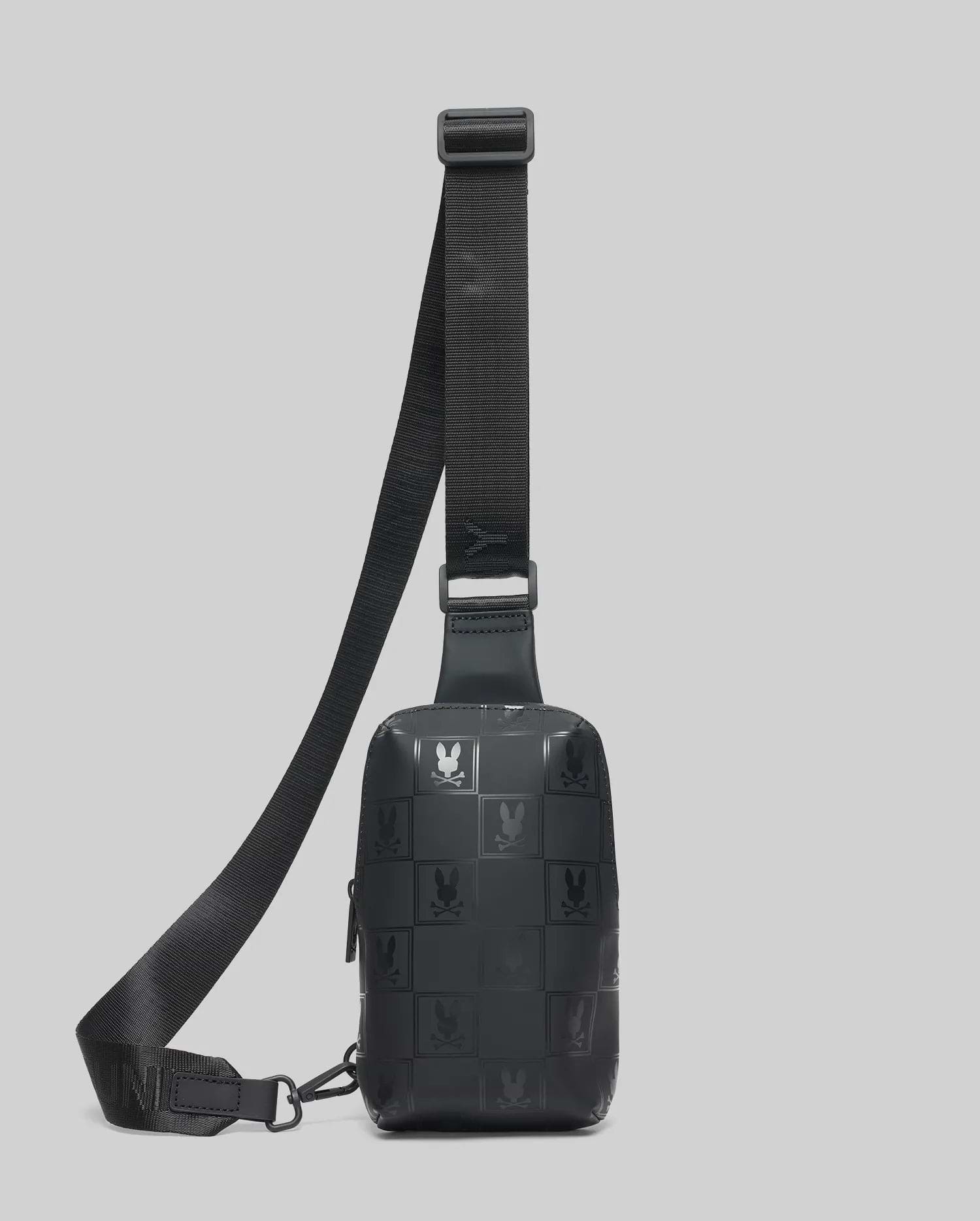 Men's Rubberized Crossbody in Black | Psycho Bunny