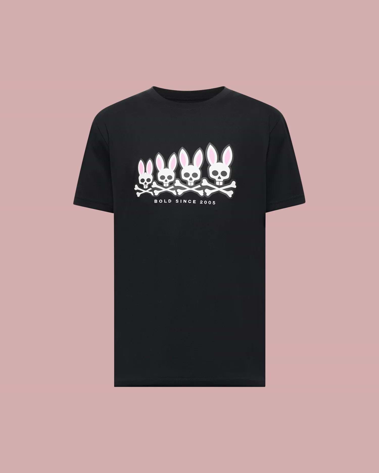 Mens Black Pb Archive Gradiant Bunny Graphic Tee | Psycho Bunny