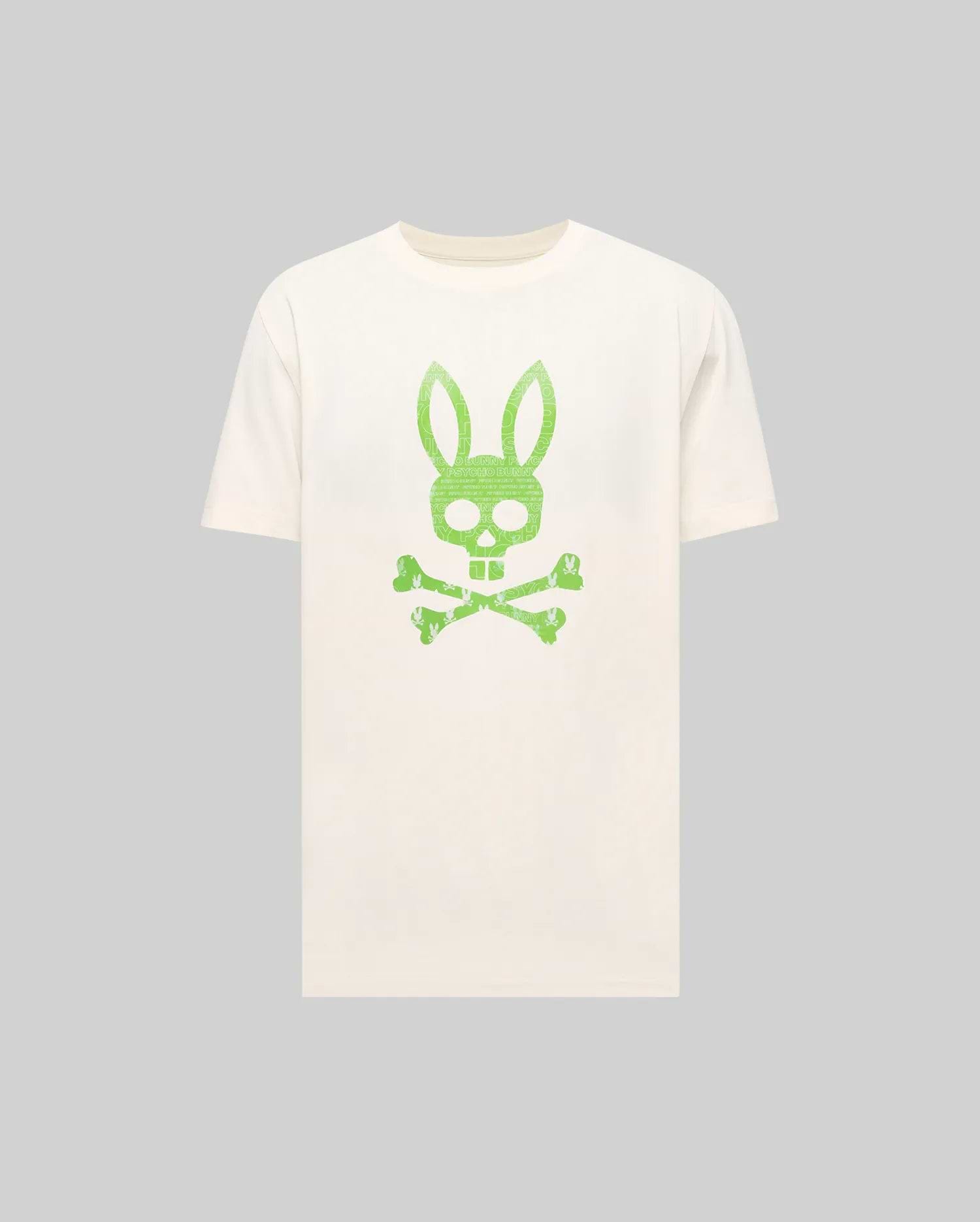 Men's Jarvis Bunny Graphic Tee in White | Psycho Bunny