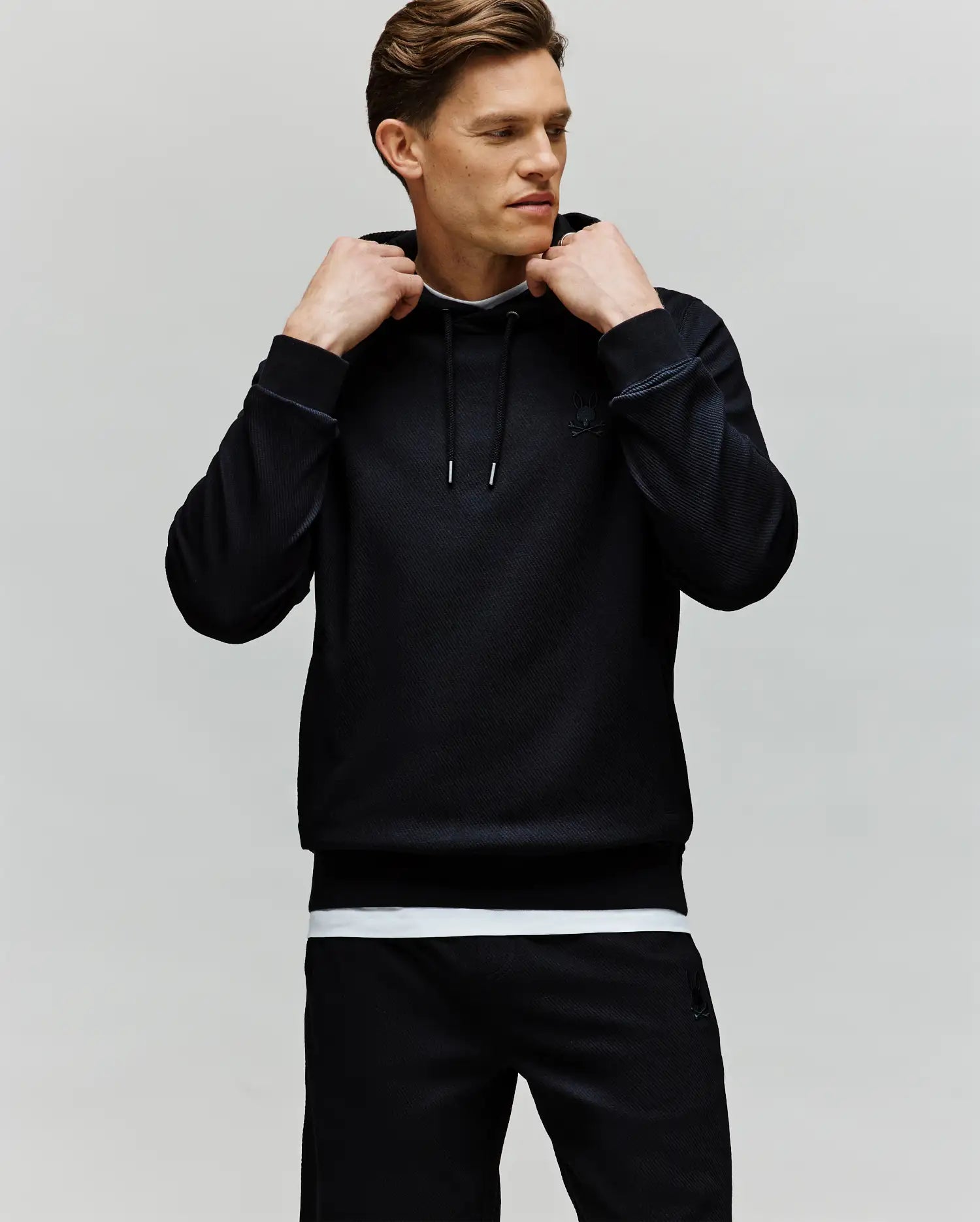 Men's Kai Hoodie in Black | Psycho Bunny