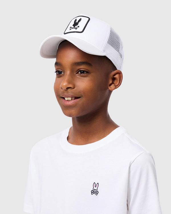 KIDS BUNNY PATCH TRUCKER CAP view 1