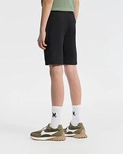 Teen | Kids' Black French terry sweatshorts with a soft feel, elastic waistband, and side pockets for comfort.