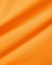Mens Classic Crew Neck Tee in vibrant orange, crafted from soft jersey knit fabric with subtle folds, reflecting Psycho Bunny's bold, refined streetwear aesthetic. (6)