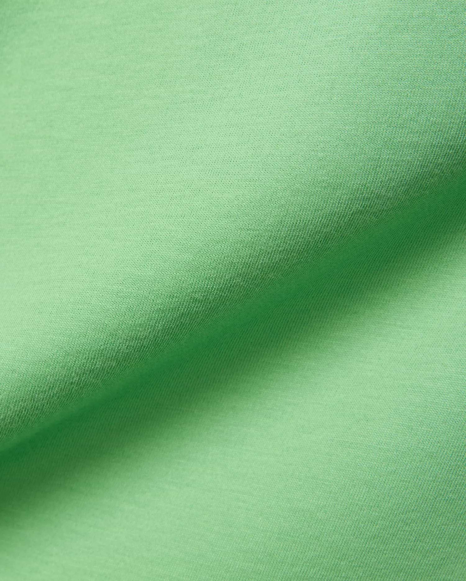 Psycho Bunny Mens Classic Crew Neck Tee in vibrant lime green, crafted from premium, ultra-soft jersey knit fabric, showcasing subtle texture and elegant folds.