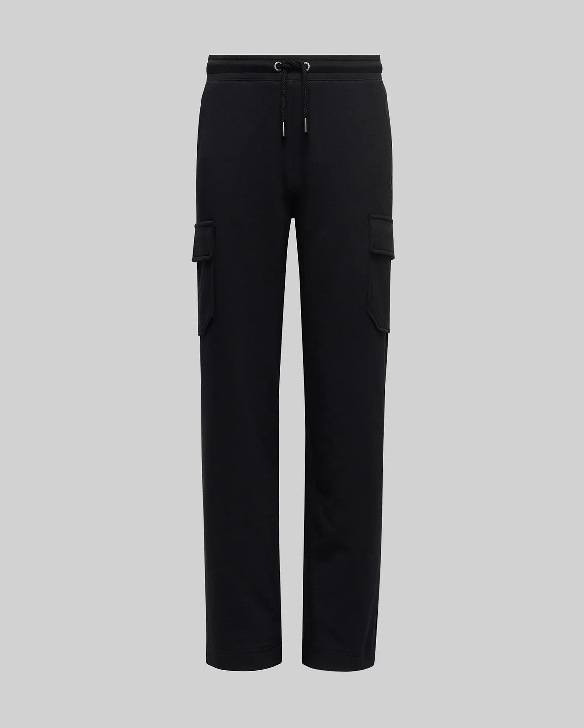 The KIDS NASH CARGO SWEATPANT (KB0800004) by Psycho Bunny features an elastic waistband, drawstring, and cargo pockets for classic comfort—perfectly versatile and shown here against a plain gray background.