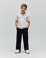 KIDS ELDEN KNIT JOHNNY COLLAR POLO view 4