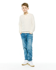 KIDS' LEROY LONGSLEEVE KNIT POLO view 4