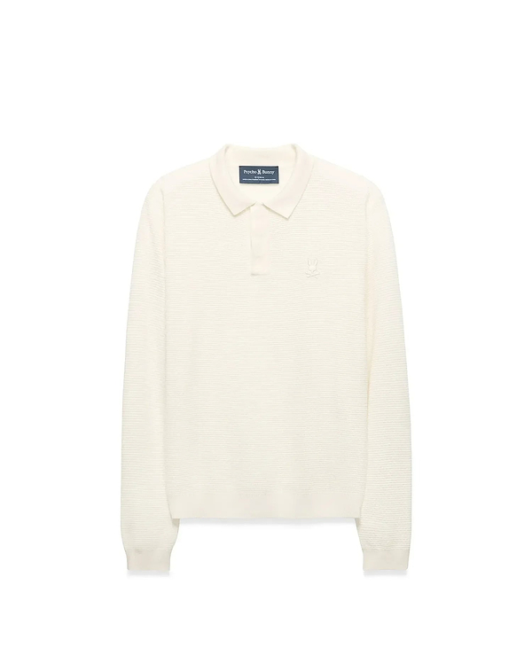 KIDS' LEROY LONGSLEEVE KNIT POLO view 1