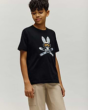 T-SHIRT INDIGO SKI BUNNY, ENFANT