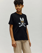 T-SHIRT INDIGO SKI BUNNY, ENFANT