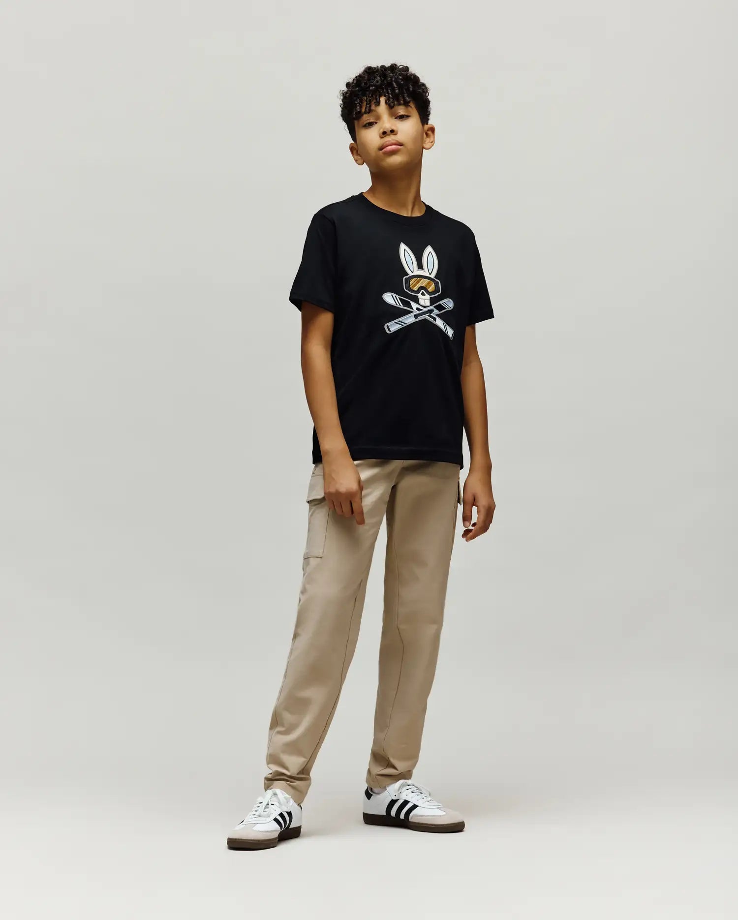 T-SHIRT INDIGO SKI BUNNY, ENFANT