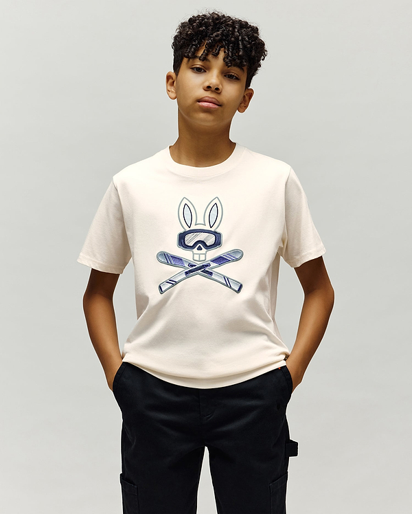 KIDS INDIGO BUNNY GRAPHIC TEE view 2