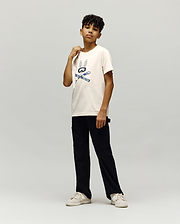 T-SHIRT INDIGO SKI BUNNY, ENFANT
