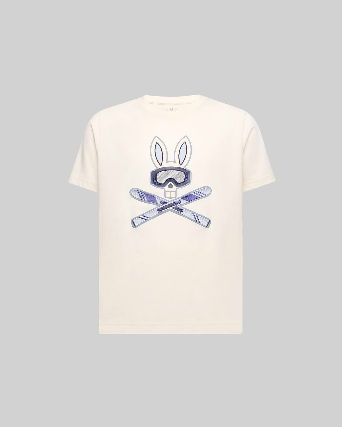 T-SHIRT INDIGO SKI BUNNY, ENFANT