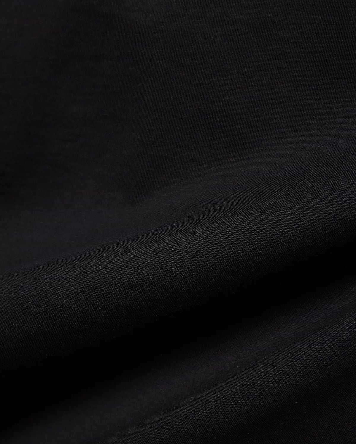 Kids Isaac Relaxed Fit Tee in deep black, crafted from a premium, soft jersey knit fabric with a subtle, comfortable texture, perfect for refined streetwear style.