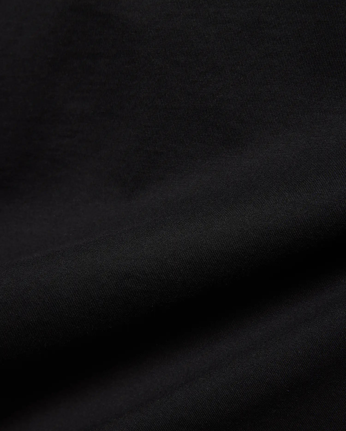 Kids Isaac Relaxed Fit Tee in deep black, crafted from a premium, soft jersey knit fabric with a subtle, comfortable texture, perfect for refined streetwear style.