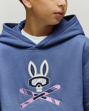 KIDS INDIGO SKI BUNNY HOODIE - KT0500037