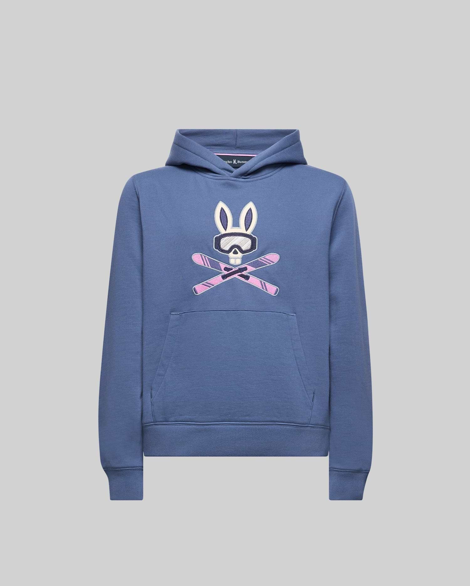 KIDS INDIGO SKI BUNNY HOODIE - KT0500037