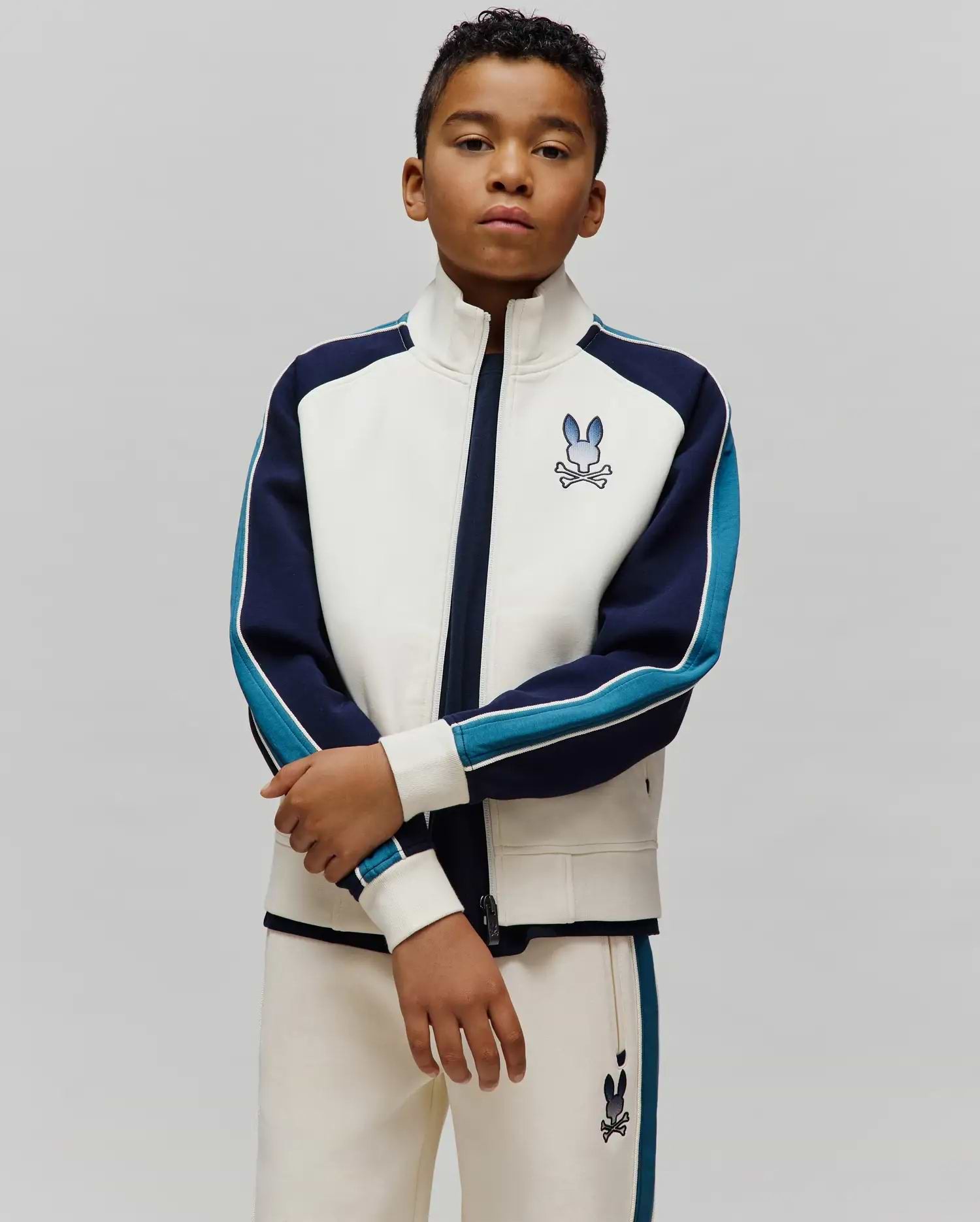KIDS CASPIAN COLORBLOCKED TRACK BOMBER view 1