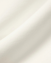 Kids Gabe French Terry 1/4 Zip from Psycho Bunny, a premium brand, in a soft off-white, crafted from comfortable French terry fabric, embodying refined streetwear with subtle texture.