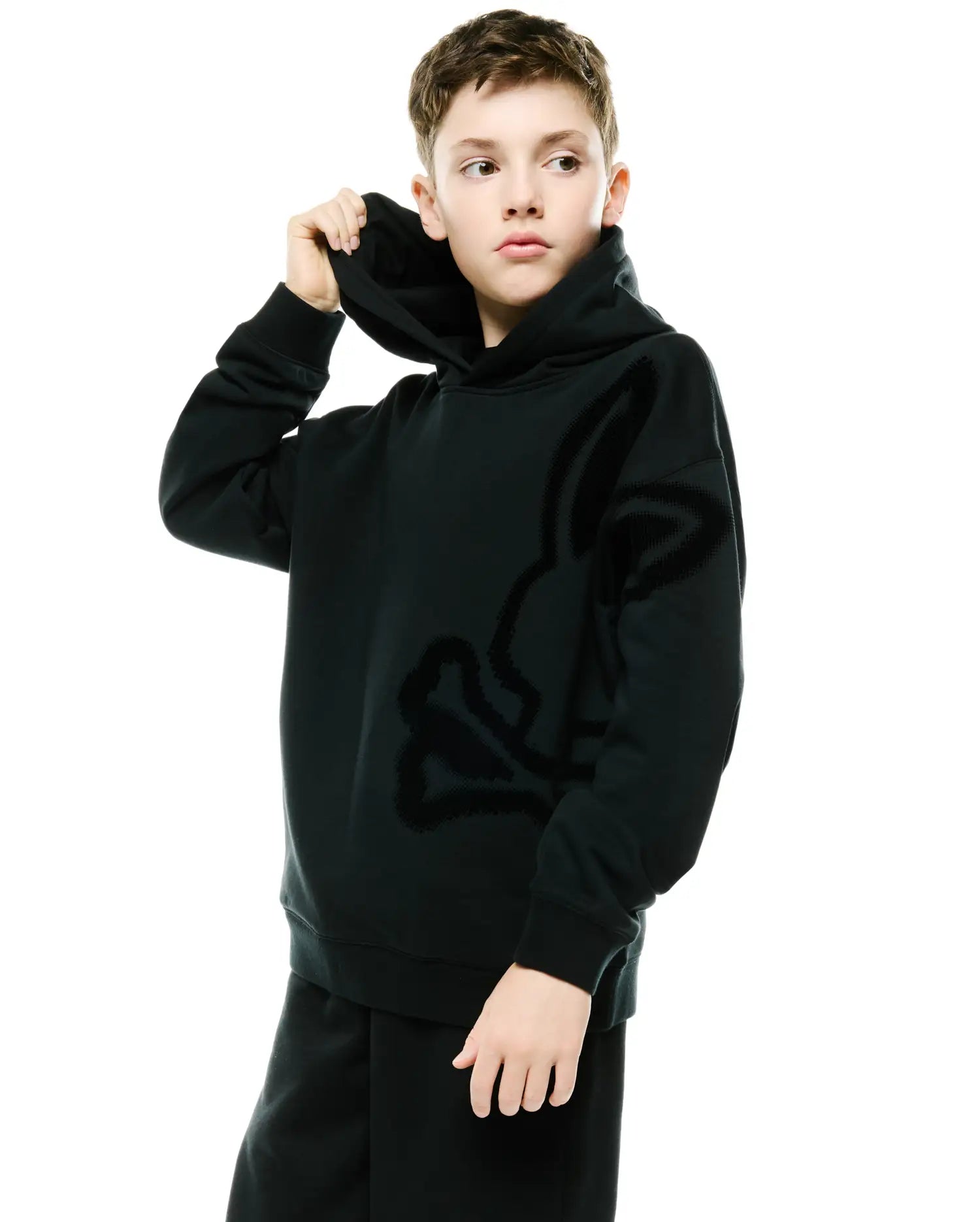 KIDS' JOHAN OVERSIZED BUNNY HOODIE view 2