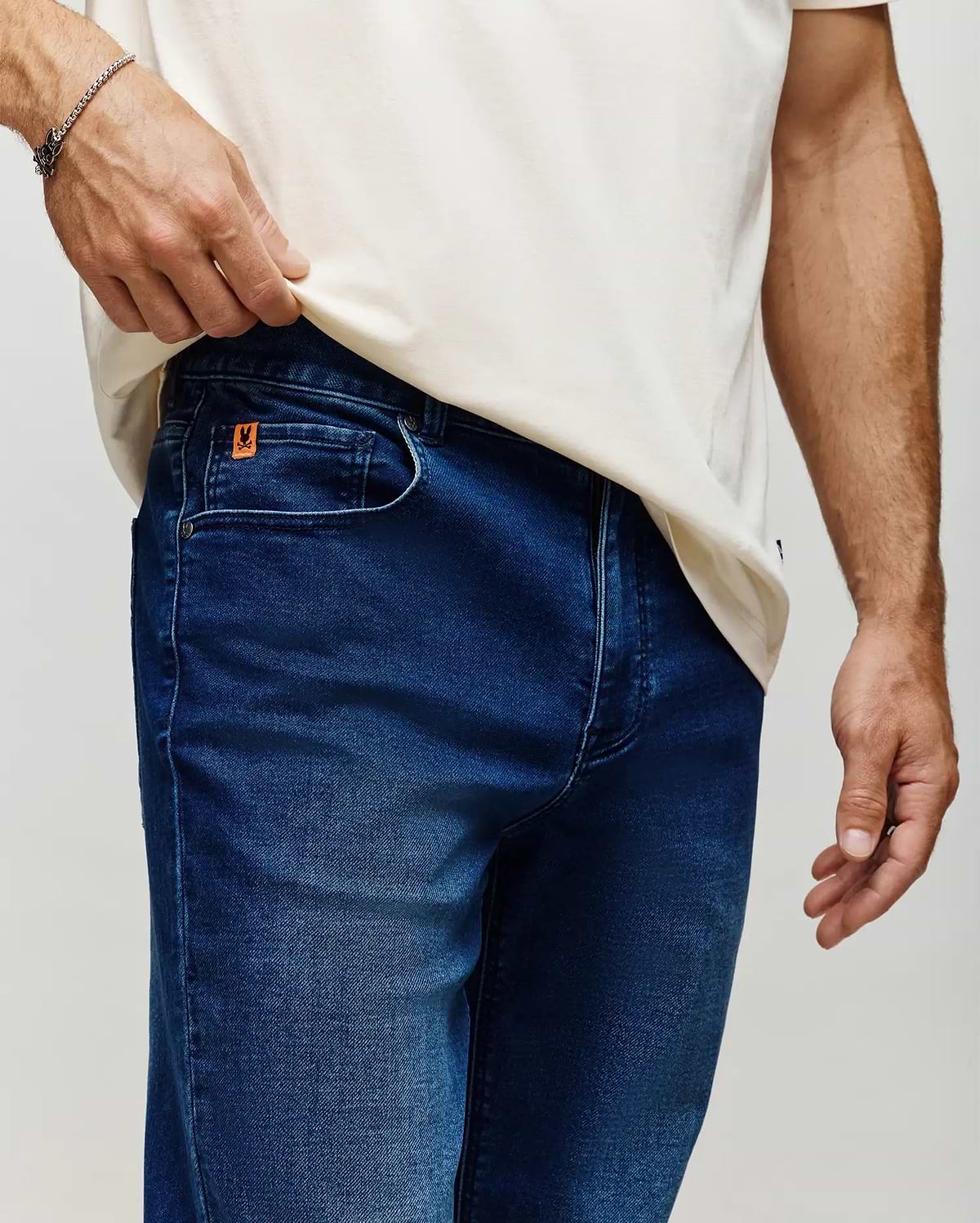 MENS ACE KNIT STRAIGHT LEG DENIM PANT 32 L - MB0600012