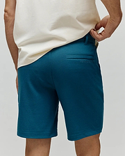 Mens Shiro Twill Short in deep teal, featuring a classic fit, fine twill fabric, and subtle tonal Psycho Bunny embroidery above the back right welt pocket. (3)
