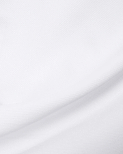 Mens Shiro Twill Short in a pristine white hue, showcasing a refined, subtle diagonal twill weave fabric texture with gentle folds, characteristic of premium streetwear.