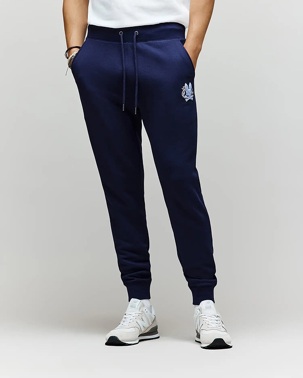 PANTALON EN MOLLETON AUGUSTE, AVEC ÉCUSSON FLORAL  vue 1