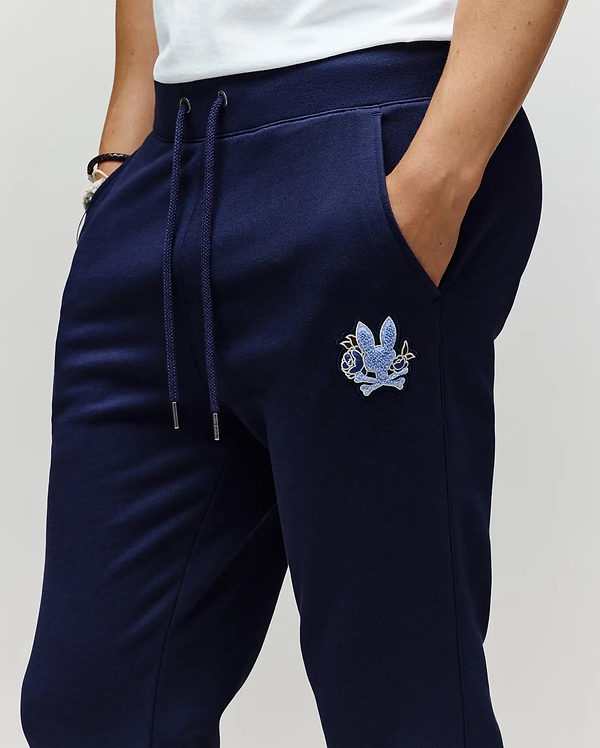 PANTALON EN MOLLETON AUGUSTE, AVEC ÉCUSSON FLORAL  vue 2