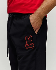 MENS JOVAN RAISED DOTTED PRINT SWEATPANT 31 L - MB0800034