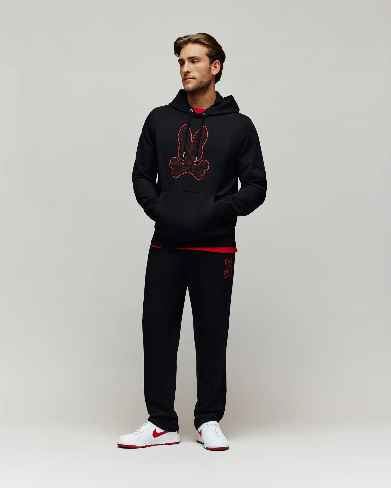 MENS JOVAN RAISED DOTTED PRINT SWEATPANT 31 L - MB0800034