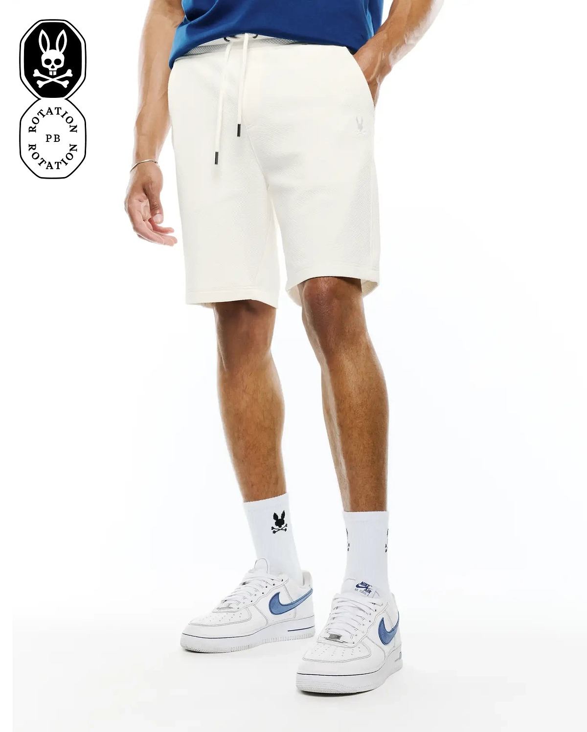 SHORT EN TRICOT À MOTIF EN RELIEF MARC HOMMES vue 1
