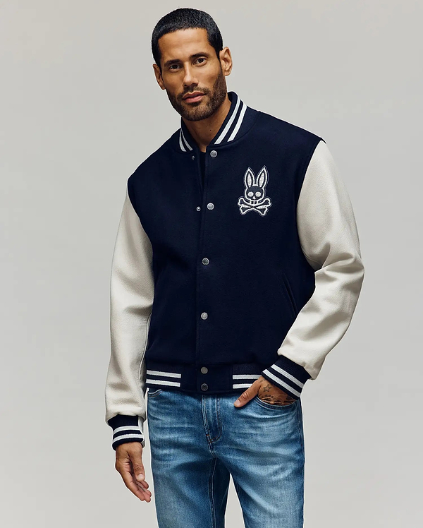 MENS JACOB LEATHER BOMBER view 1