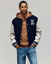 MENS JACOB LEATHER BOMBER - MO1100016