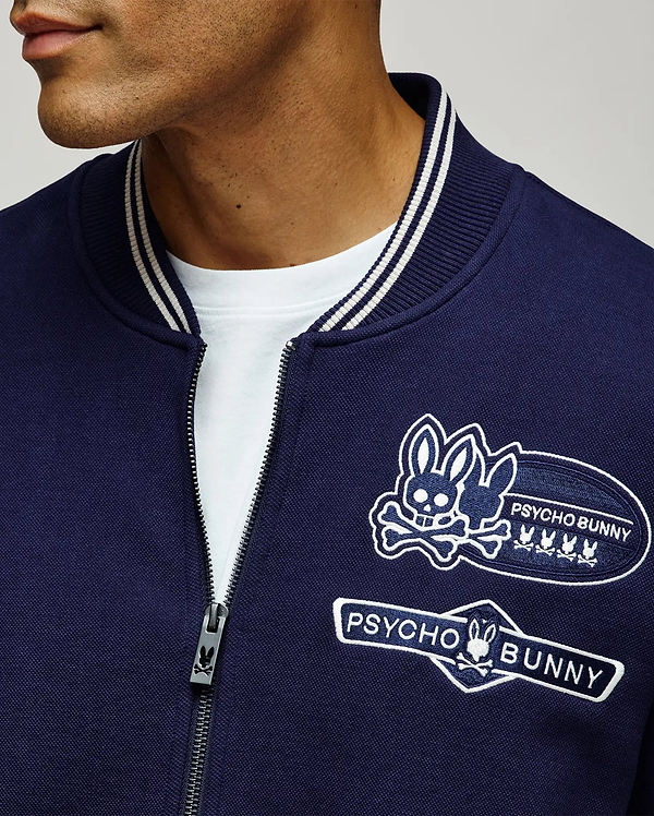 MENS DESMOND PIQUE KNIT BOMBER view 2